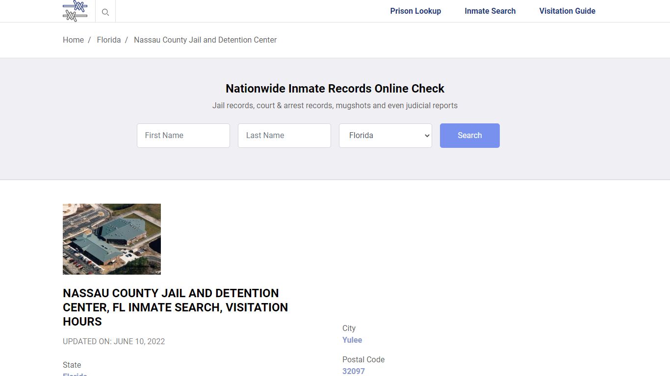 Nassau County Jail and Detention Center, FL Inmate Search ...